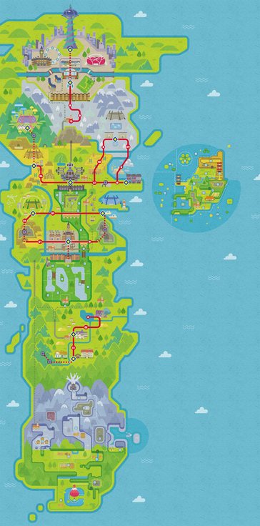 Galar map from Sword · with expansion areas