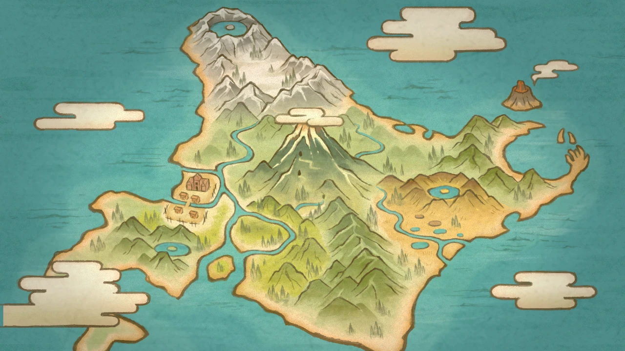 Hisui — in-game map from Pokémon Legends: Arceus