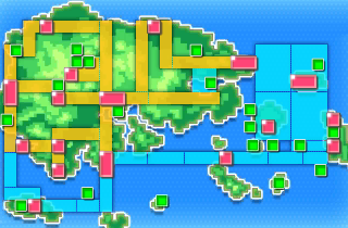 Hoenn — in-game map from Pokémon Omega Ruby & Alpha Sapphire