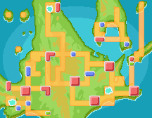 Sinnoh map from Diamond, Pearl & Platinum